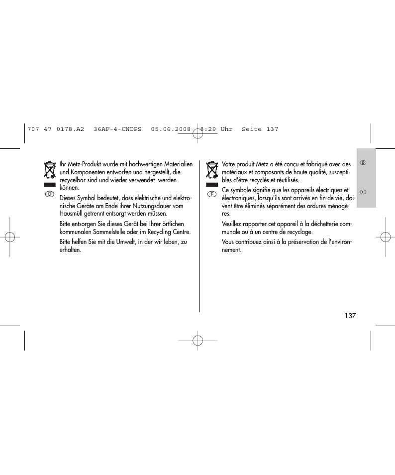 Metz 36 AF-4 O User Manual | Page 137 / 140