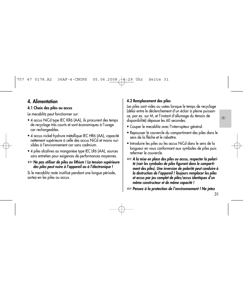 Metz 36 AF-4 O User Manual | Page 31 / 140