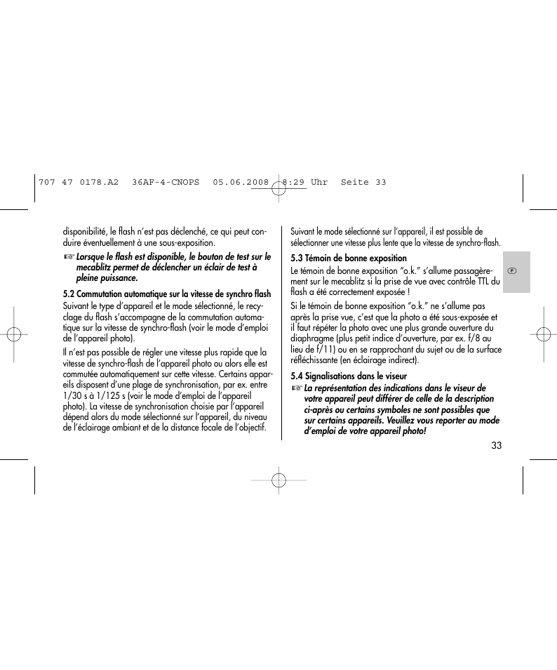 Metz 36 AF-4 O User Manual | Page 33 / 140