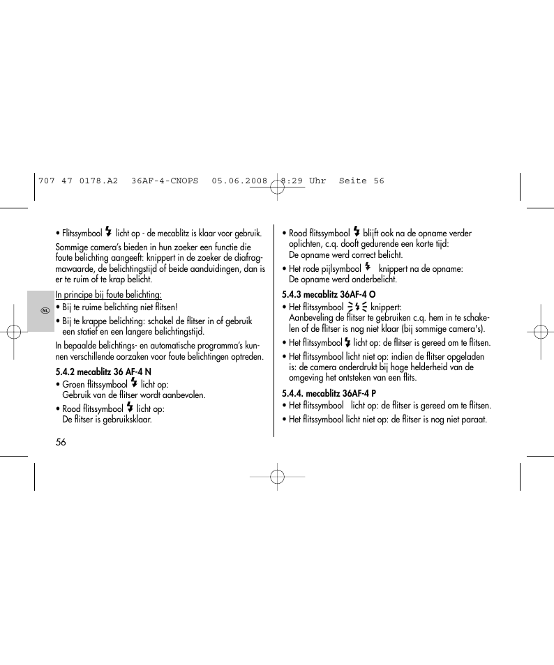 Metz 36 AF-4 O User Manual | Page 56 / 140