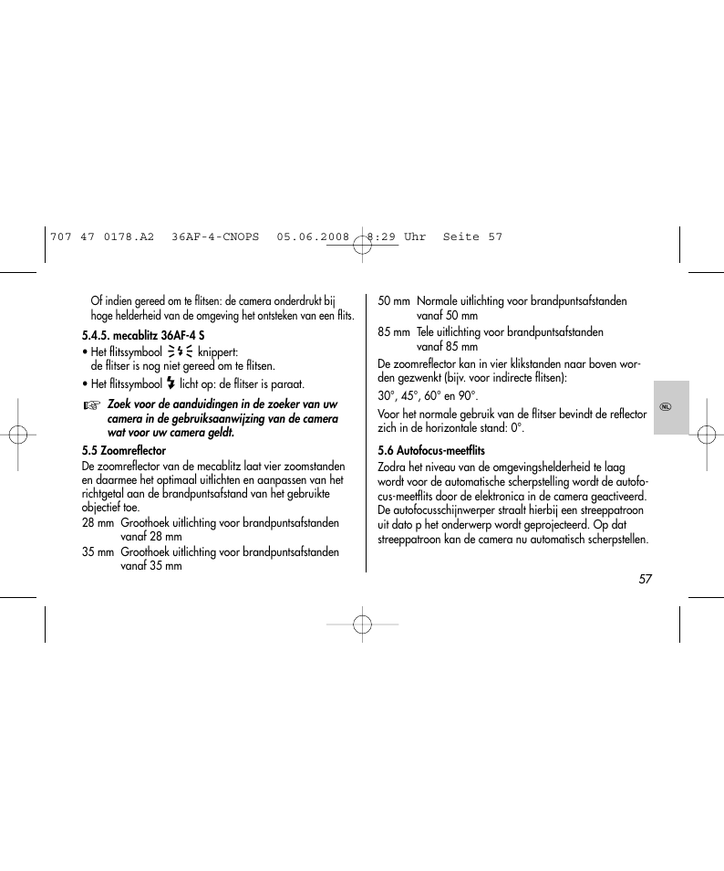 Metz 36 AF-4 O User Manual | Page 57 / 140