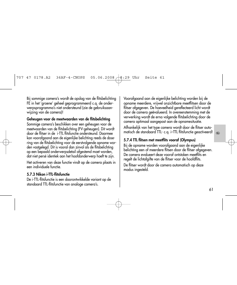 Metz 36 AF-4 O User Manual | Page 61 / 140