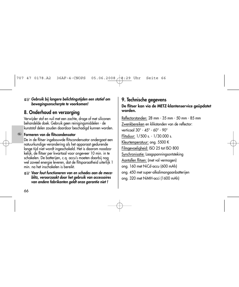 Metz 36 AF-4 O User Manual | Page 66 / 140