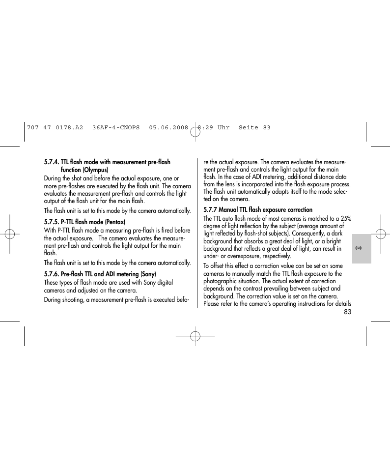 Metz 36 AF-4 O User Manual | Page 83 / 140