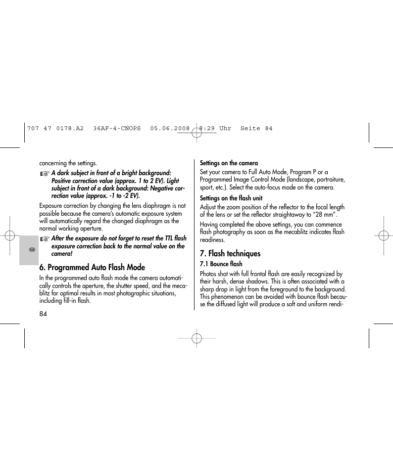 Metz 36 AF-4 O User Manual | Page 84 / 140