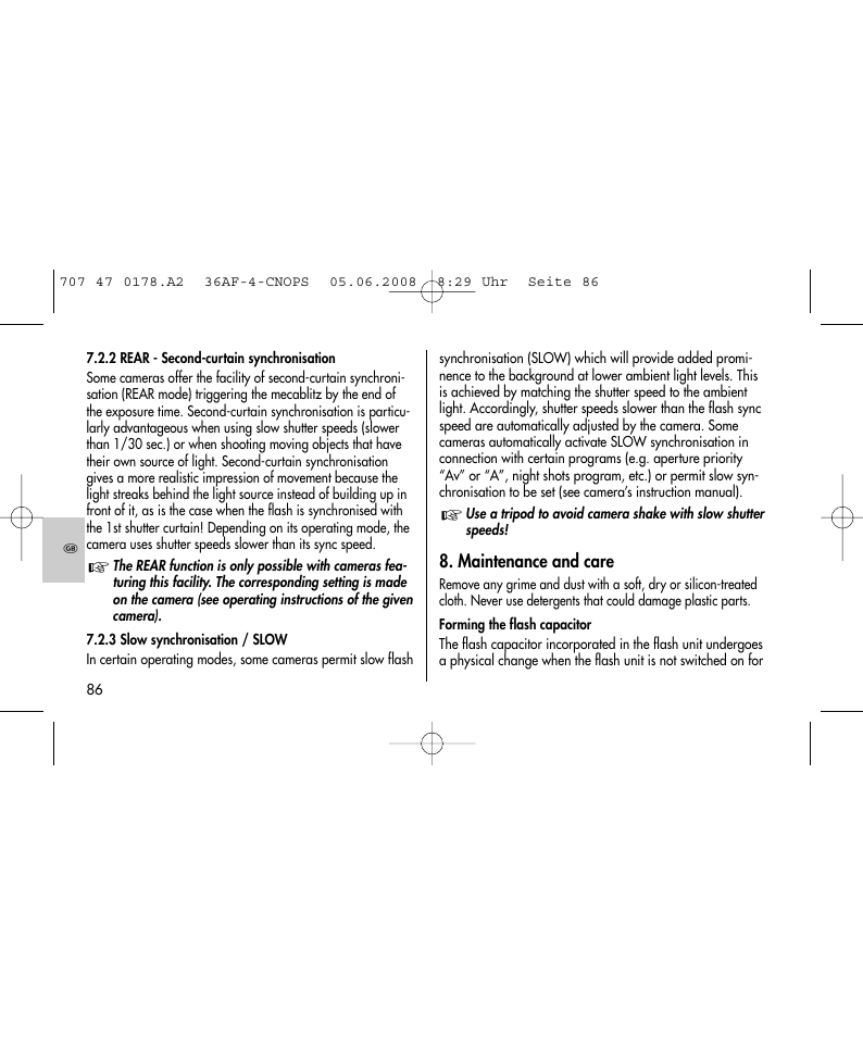 Metz 36 AF-4 O User Manual | Page 86 / 140