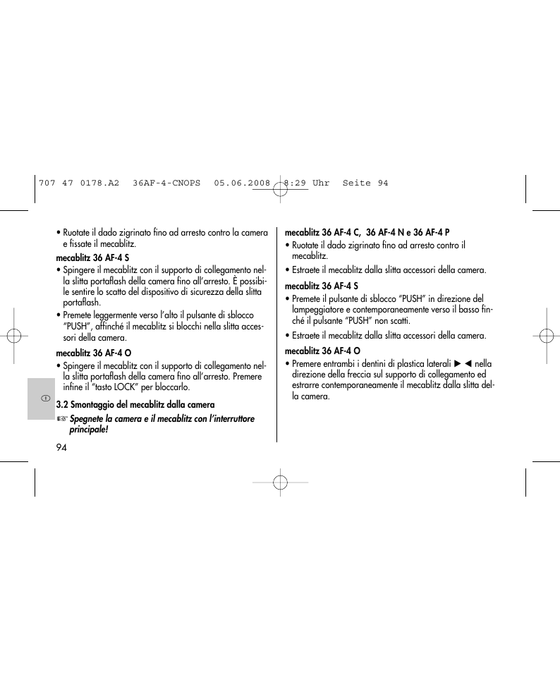 Metz 36 AF-4 O User Manual | Page 94 / 140