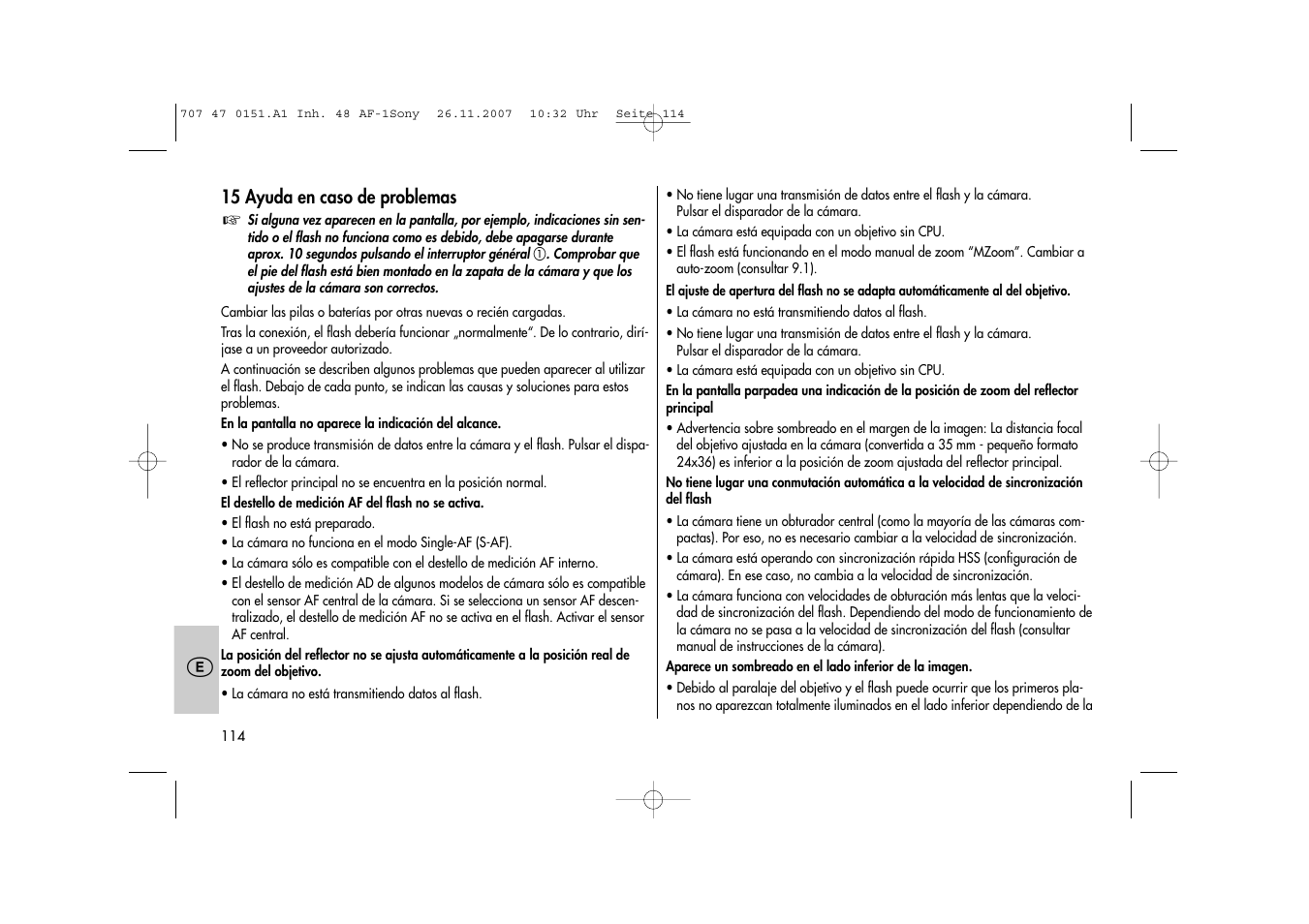 Metz 48 AF-1 User Manual | Page 114 / 124