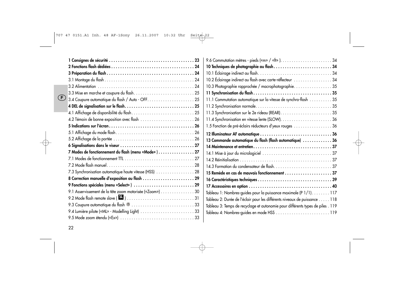 Metz 48 AF-1 User Manual | Page 22 / 124