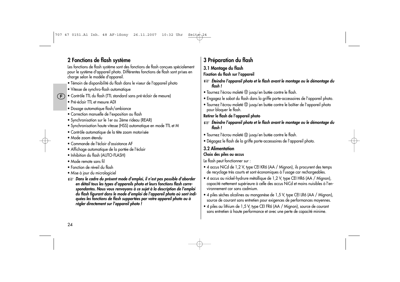 Metz 48 AF-1 User Manual | Page 24 / 124