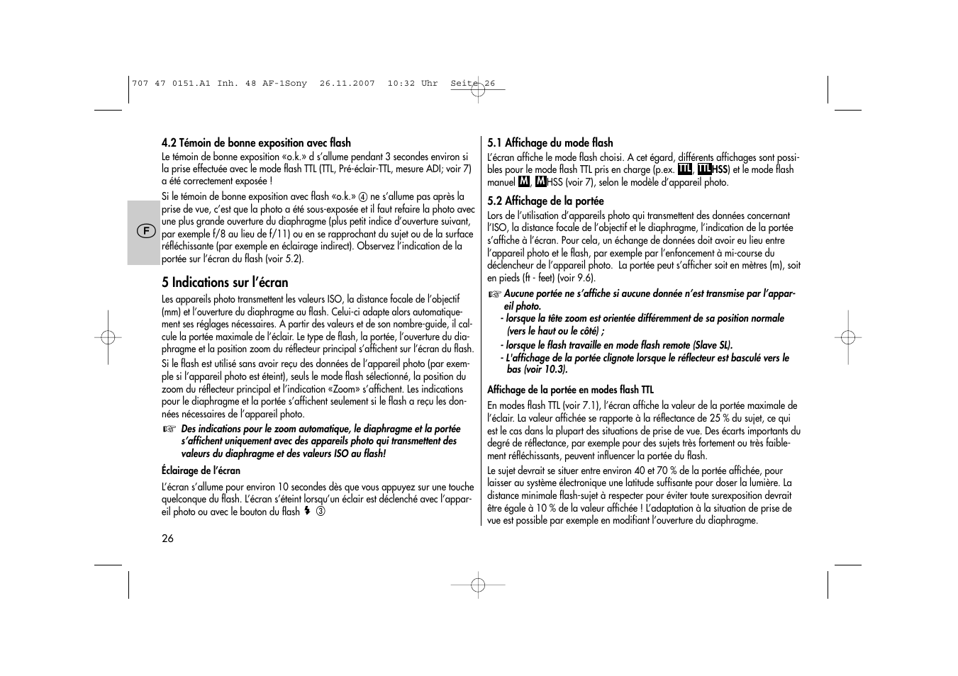 Metz 48 AF-1 User Manual | Page 26 / 124