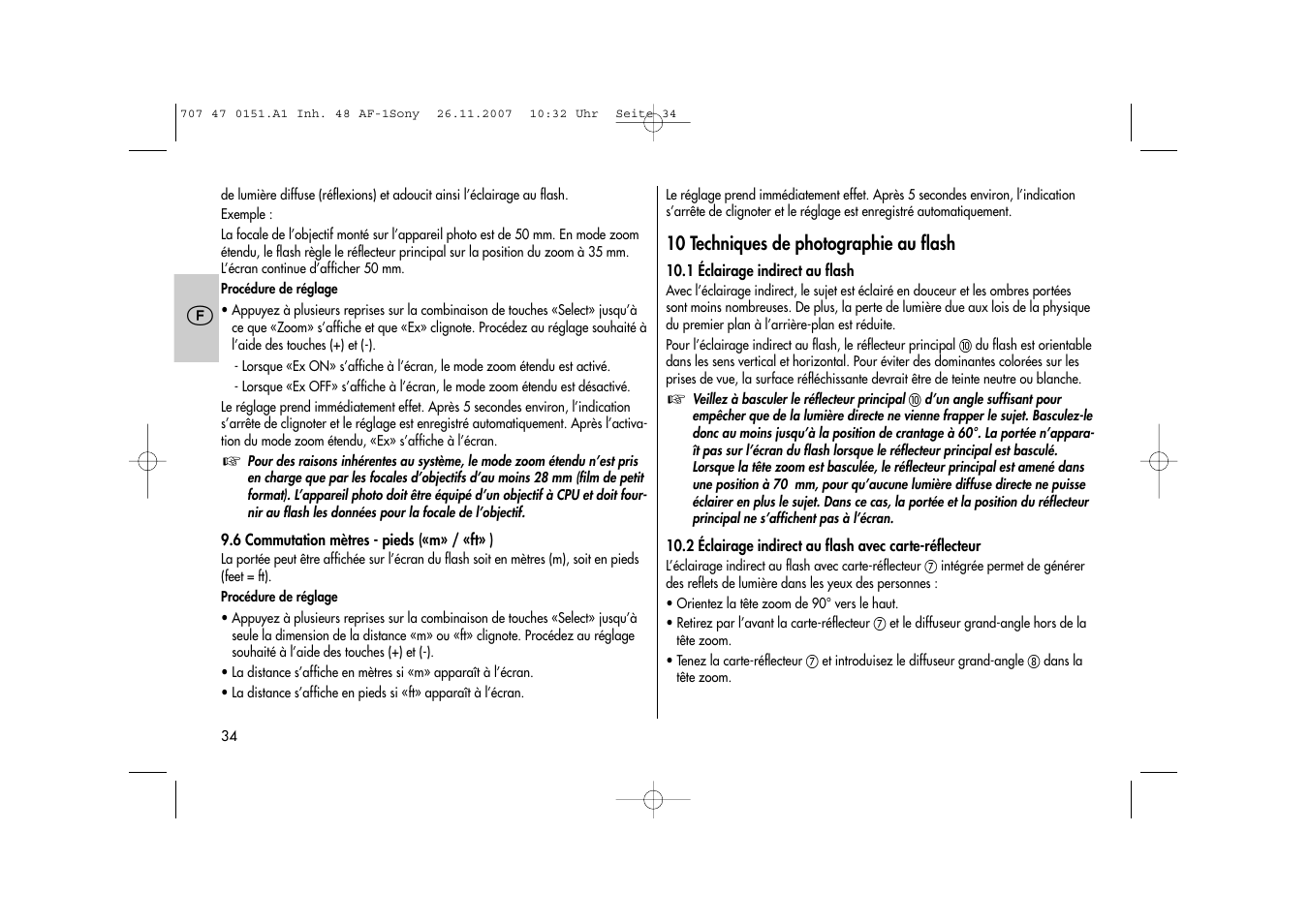 Metz 48 AF-1 User Manual | Page 34 / 124