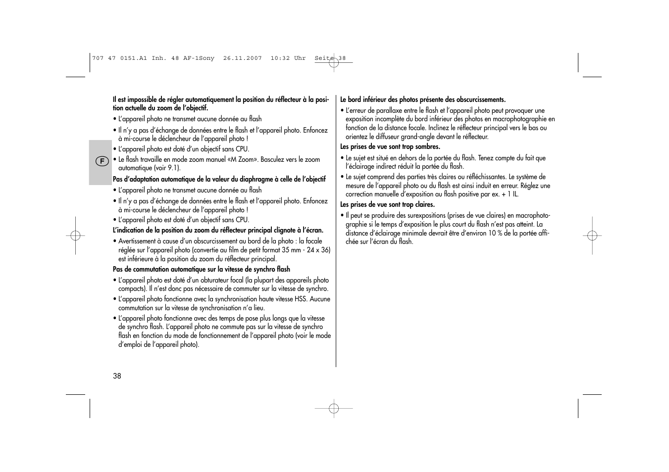 Metz 48 AF-1 User Manual | Page 38 / 124