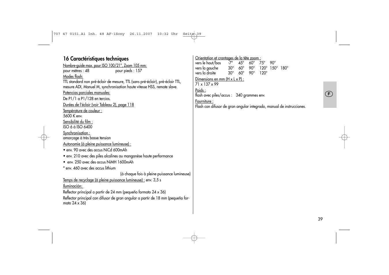 Metz 48 AF-1 User Manual | Page 39 / 124