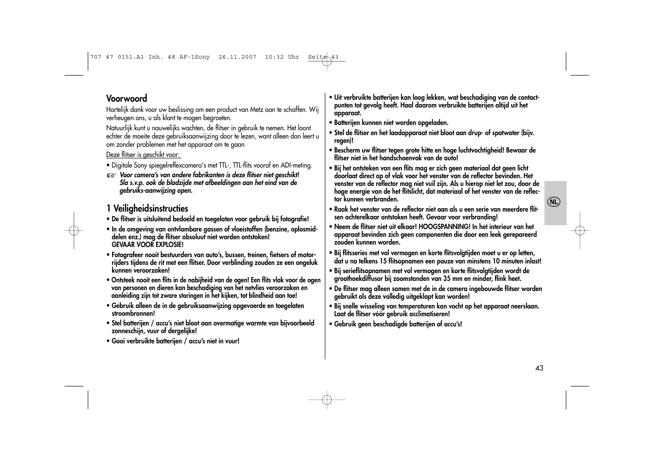 Metz 48 AF-1 User Manual | Page 43 / 124