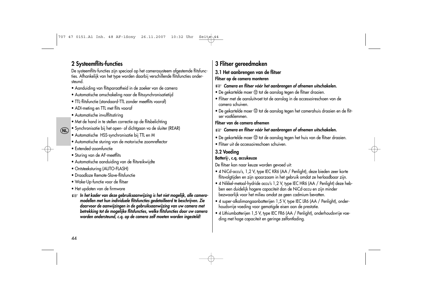 Metz 48 AF-1 User Manual | Page 44 / 124