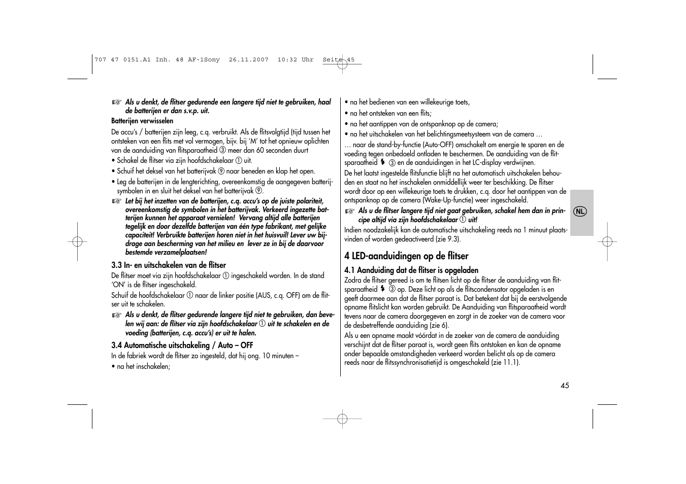 Metz 48 AF-1 User Manual | Page 45 / 124