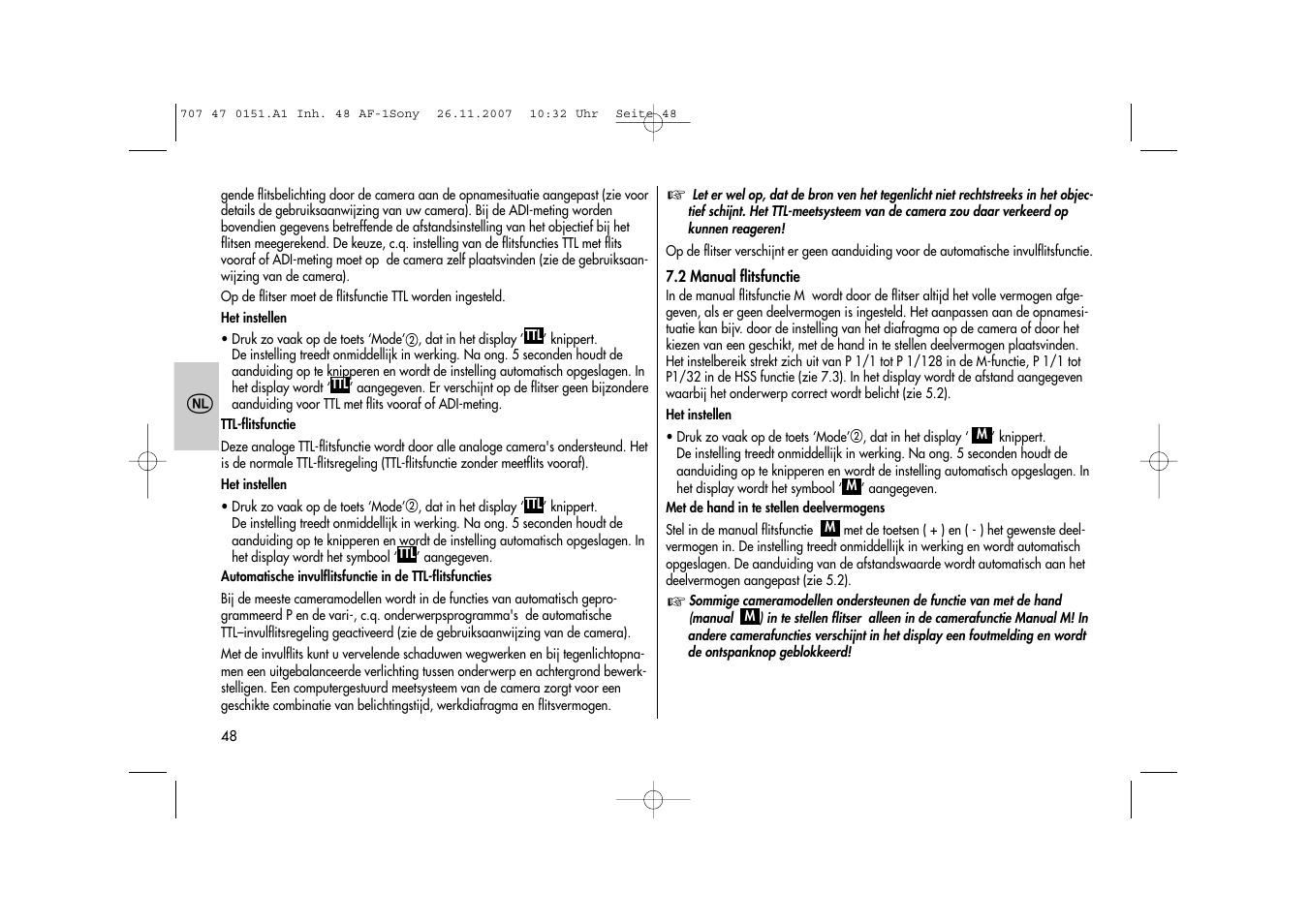Metz 48 AF-1 User Manual | Page 48 / 124