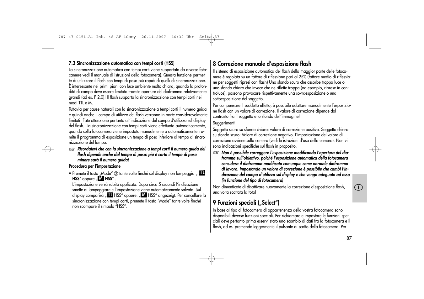 Metz 48 AF-1 User Manual | Page 87 / 124