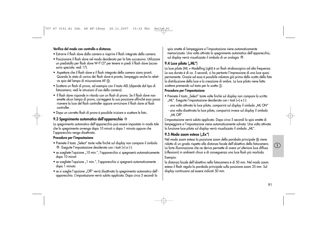 Metz 48 AF-1 User Manual | Page 91 / 124
