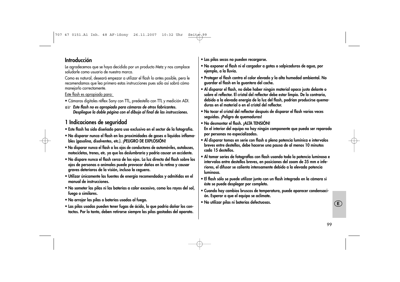 Metz 48 AF-1 User Manual | Page 99 / 124