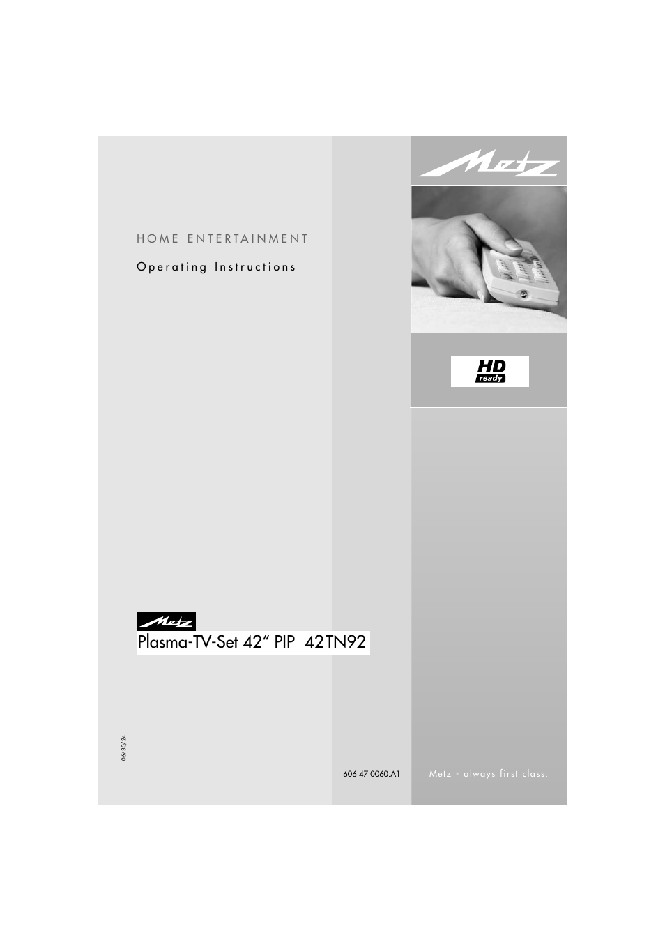 Metz 42TN92 User Manual | 32 pages