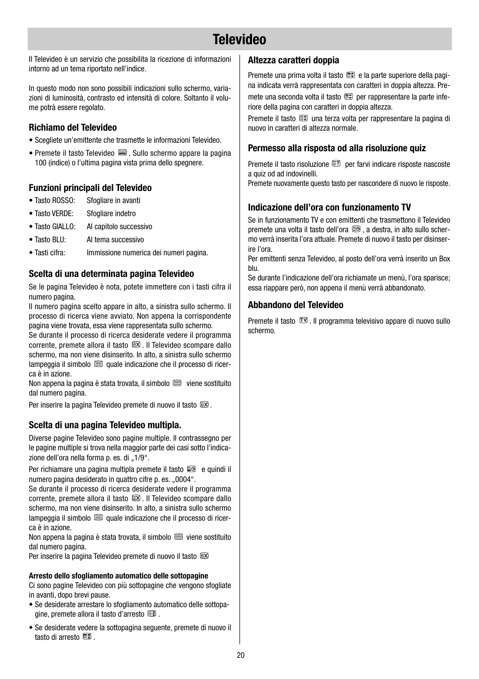 Televideo | Metz 55TH34 VT User Manual | Page 20 / 37