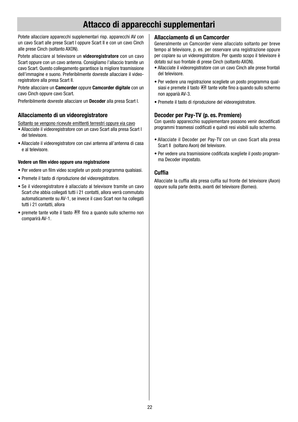 Attacco di apparecchi supplementari | Metz 55TH34 VT User Manual | Page 22 / 37