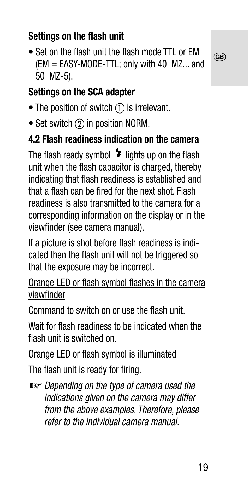 Metz SCA 3202-M User Manual | Page 19 / 112