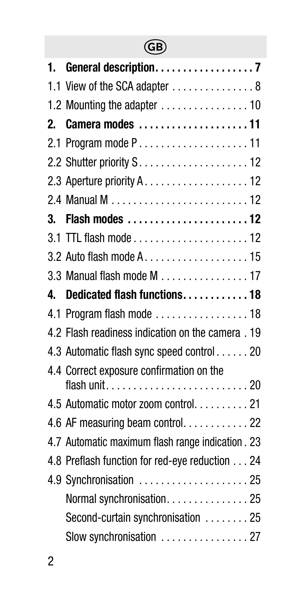 Metz SCA 3202-M User Manual | Page 2 / 112