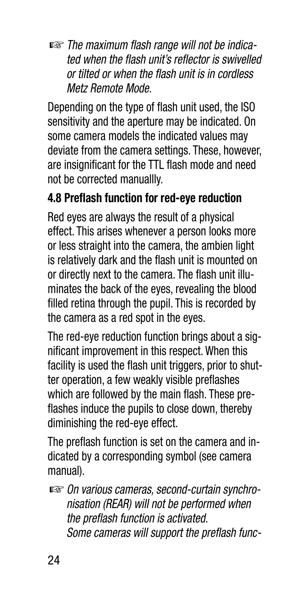 Metz SCA 3202-M User Manual | Page 24 / 112