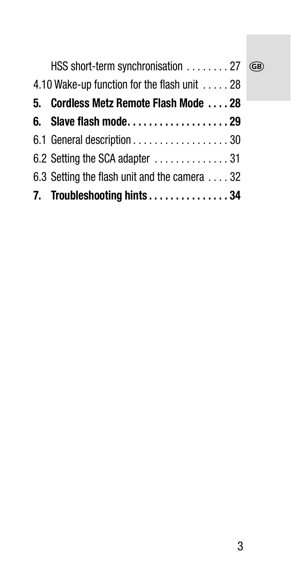 Metz SCA 3202-M User Manual | Page 3 / 112