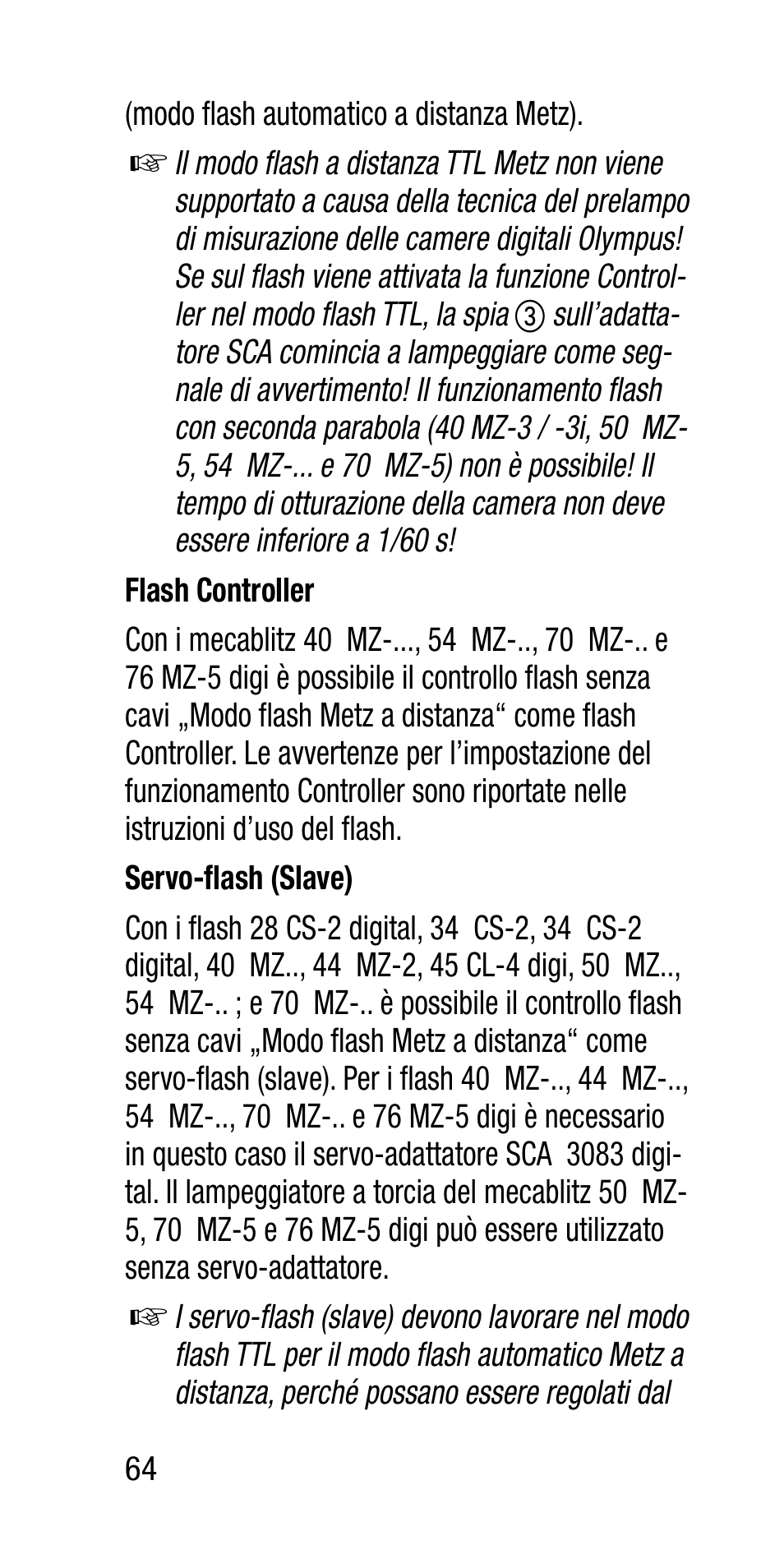 Metz SCA 3202-M User Manual | Page 64 / 112