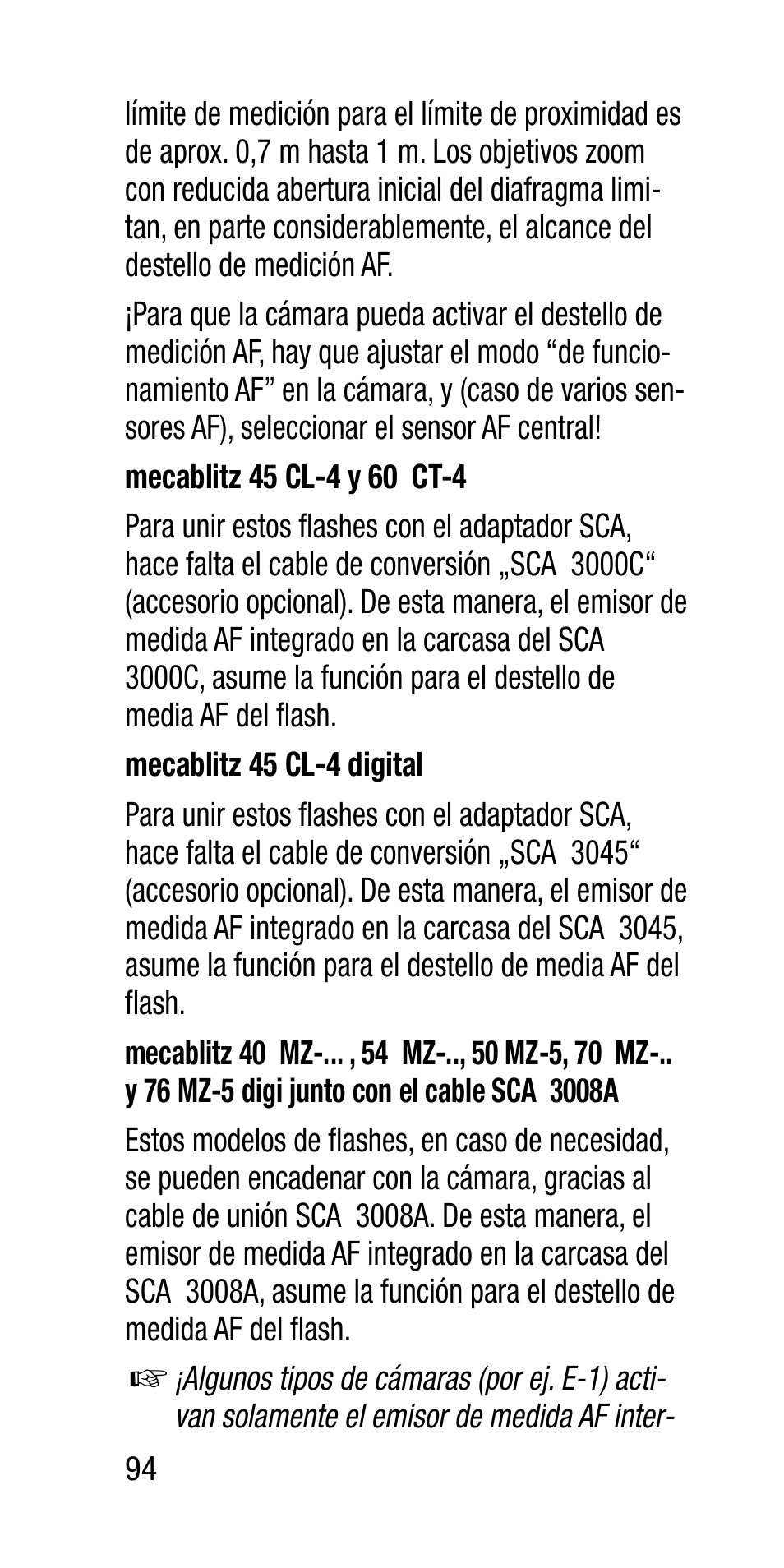 Metz SCA 3202-M User Manual | Page 94 / 112