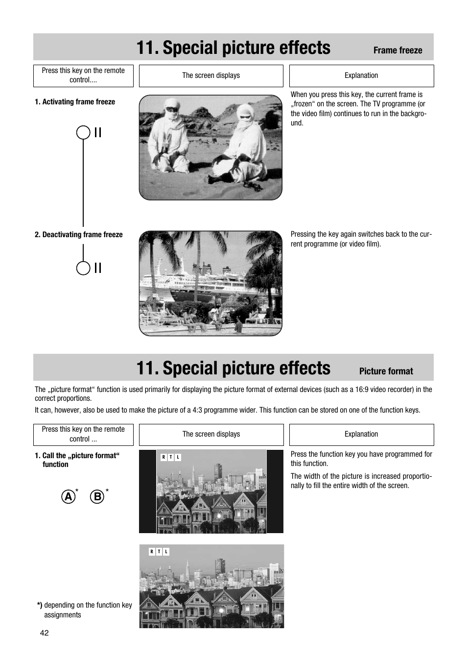 Special picture effects | Metz Elba 63 TD 61 - 100 MT User Manual | Page 42 / 56