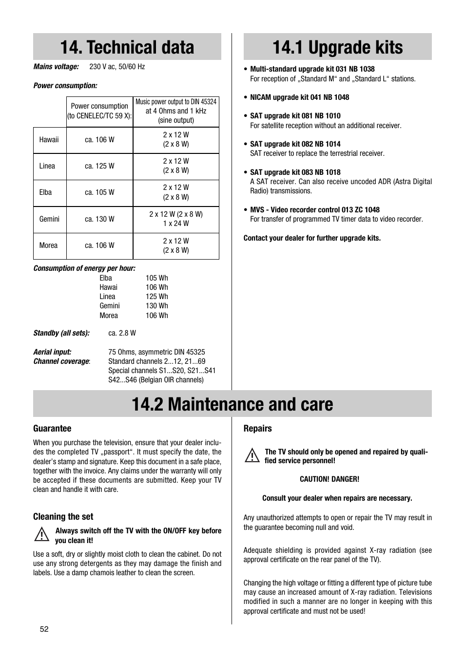 Metz Elba 63 TD 61 - 100 MT User Manual | Page 52 / 56