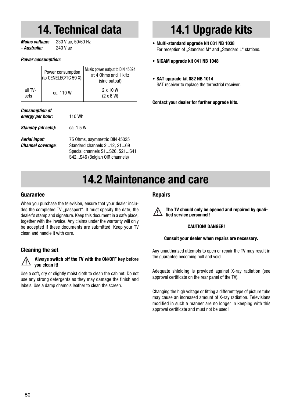 Metz 63 TF 51 User Manual | Page 50 / 54