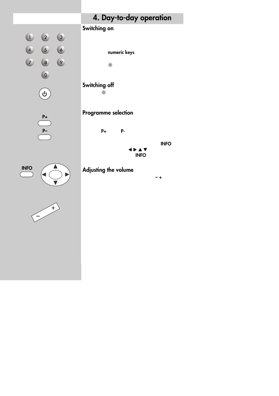 Day-to-day operation | Metz 30 LCD-TV PIP User Manual | Page 12 / 48