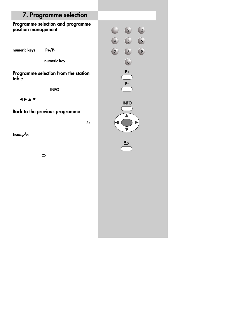 Programme selection | Metz 30 LCD-TV PIP User Manual | Page 21 / 48