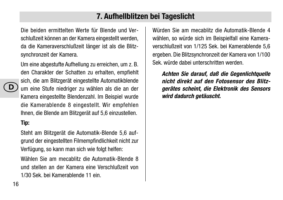Metz 28 C-2 User Manual | Page 16 / 80