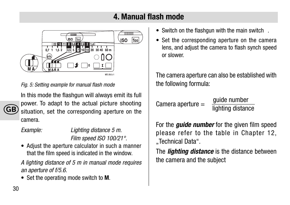 Manual flash mode | Metz 28 C-2 User Manual | Page 30 / 80