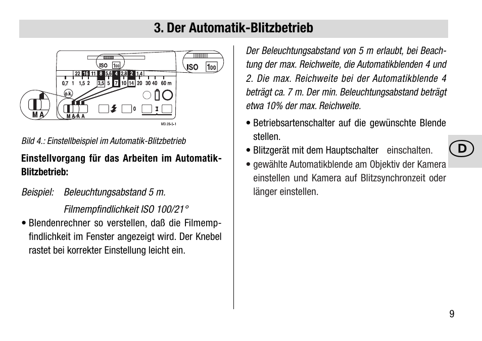 Der automatik-blitzbetrieb | Metz 28 C-2 User Manual | Page 9 / 80