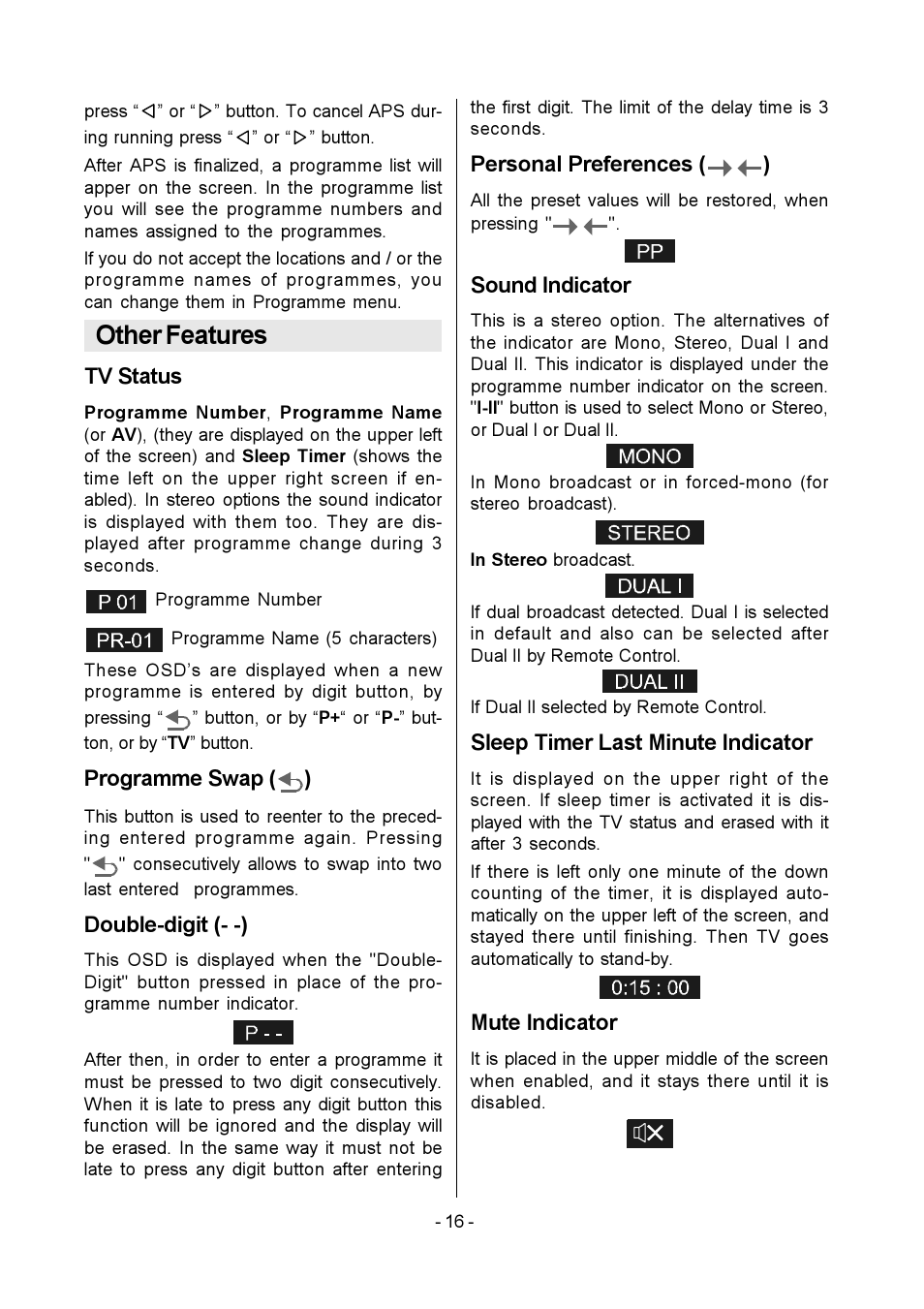 Other features | Metz MF 55TK36 User Manual | Page 18 / 26