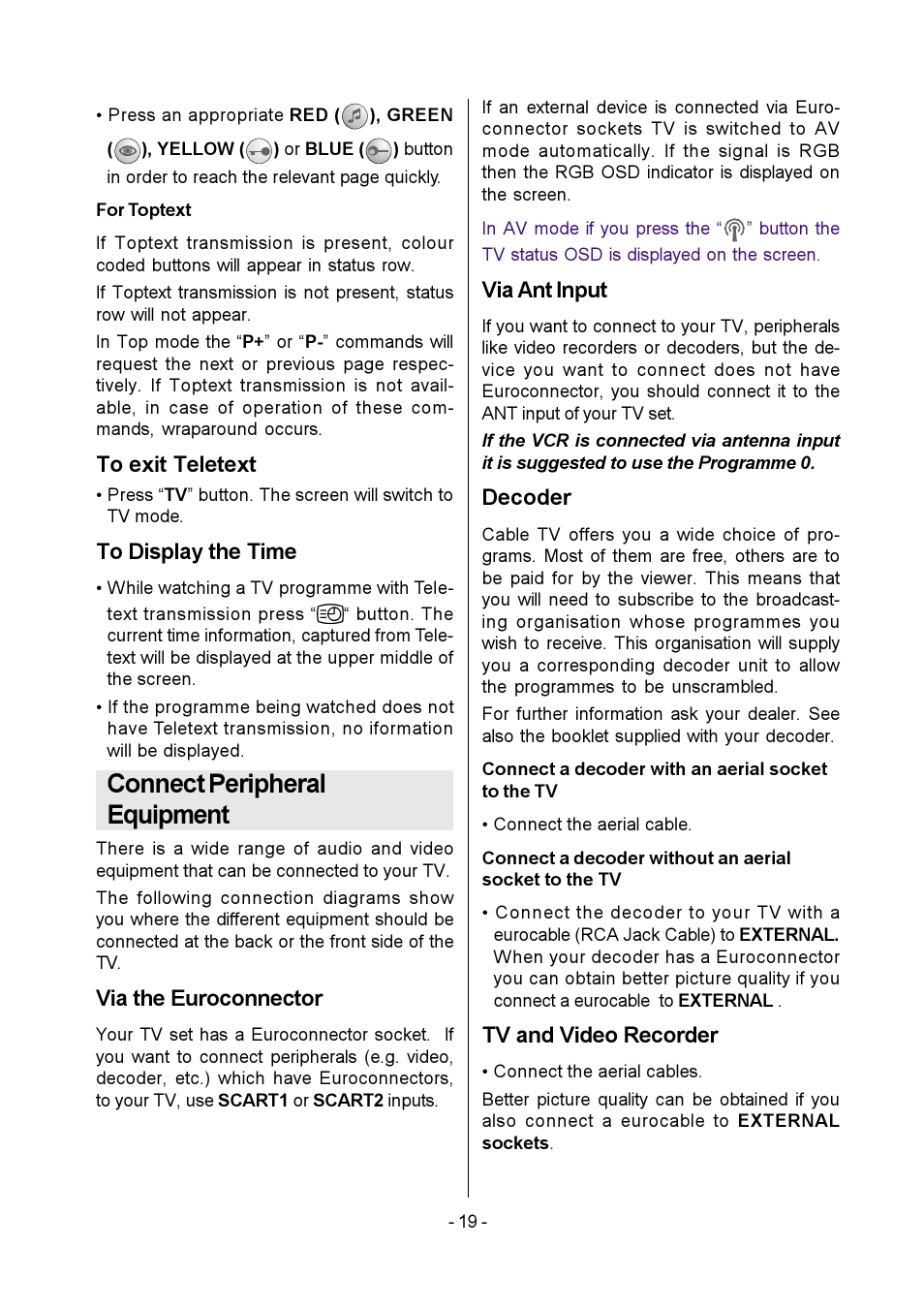 Connect peripheral equipment | Metz MF 55TK36 User Manual | Page 21 / 26