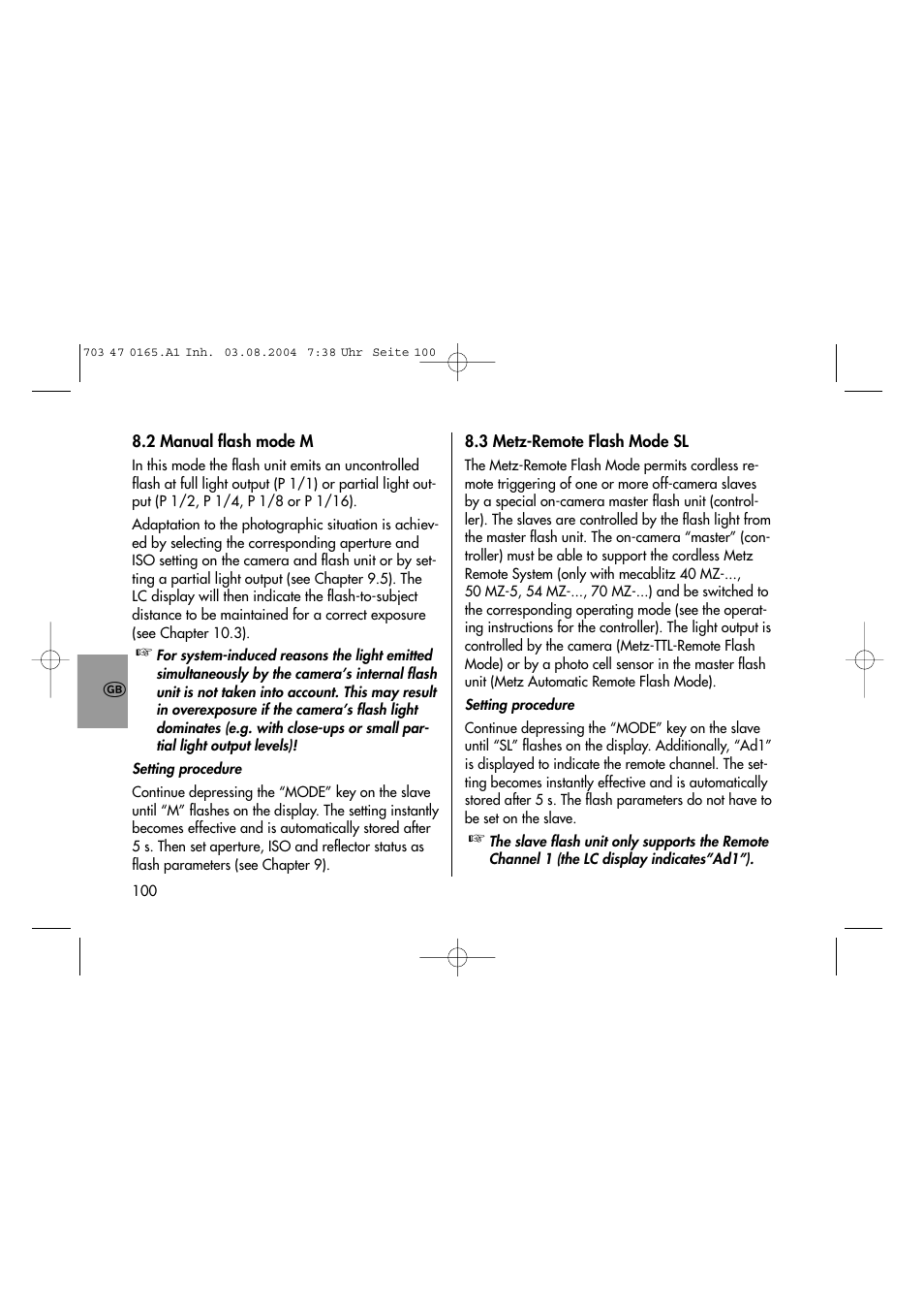 Metz 28 CS-2 User Manual | Page 16 / 33