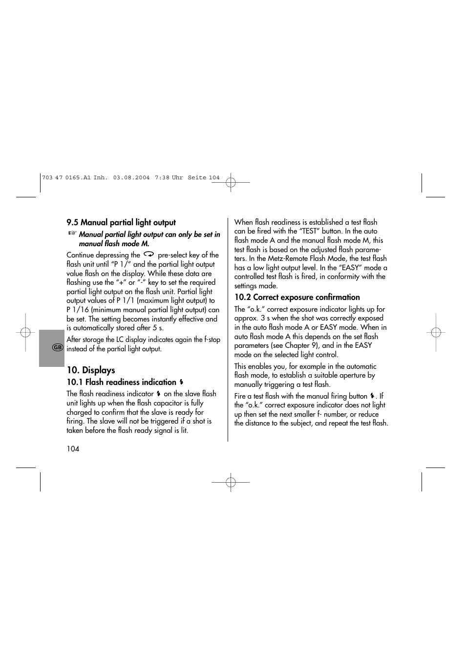 Metz 28 CS-2 User Manual | Page 20 / 33