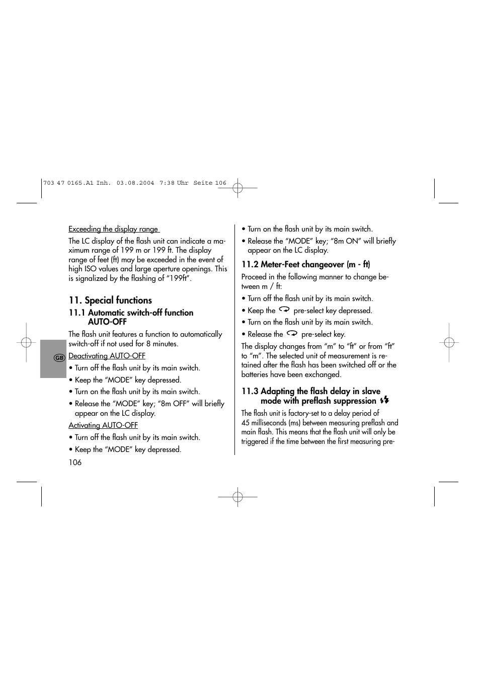 Metz 28 CS-2 User Manual | Page 22 / 33