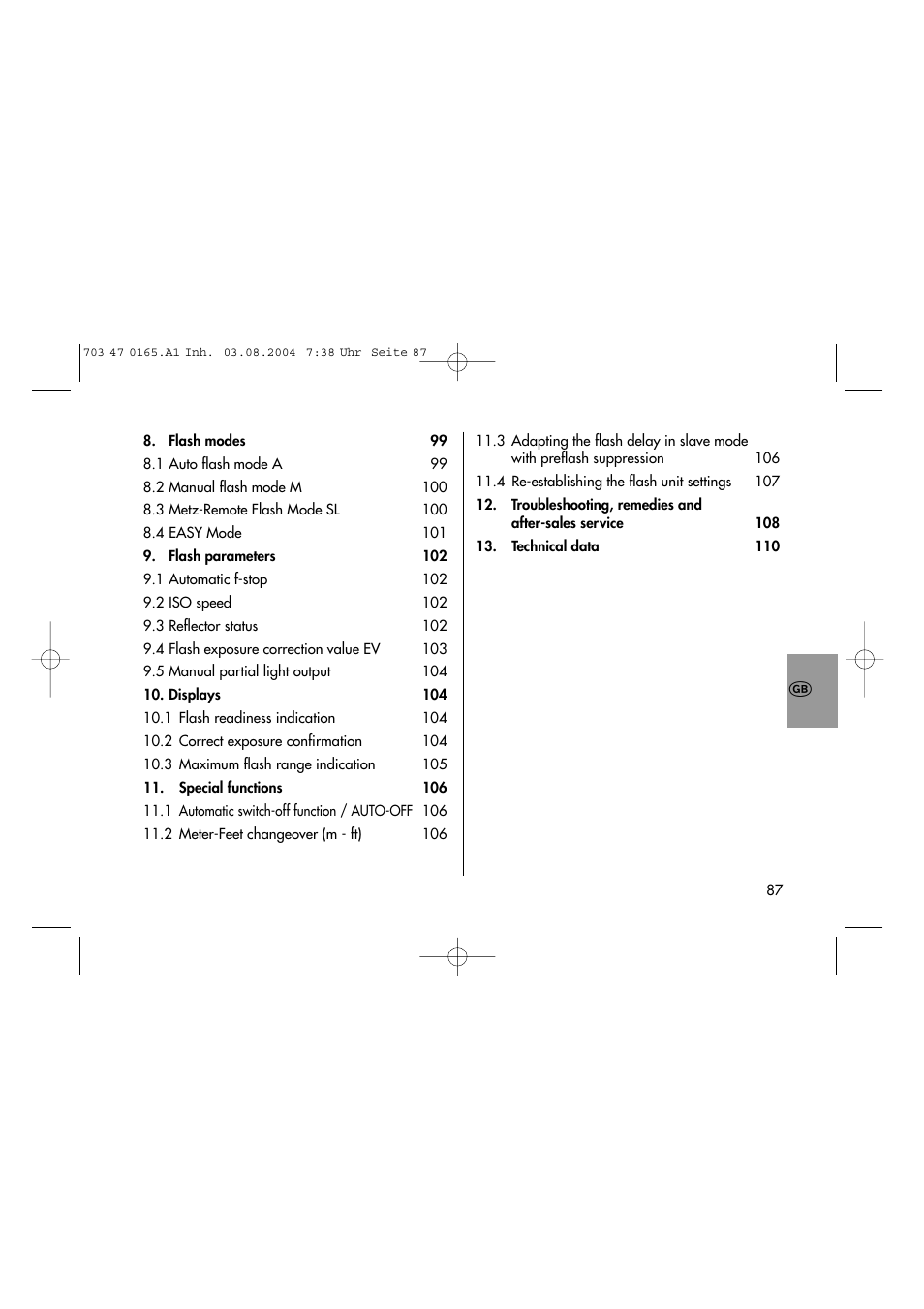 Metz 28 CS-2 User Manual | Page 3 / 33