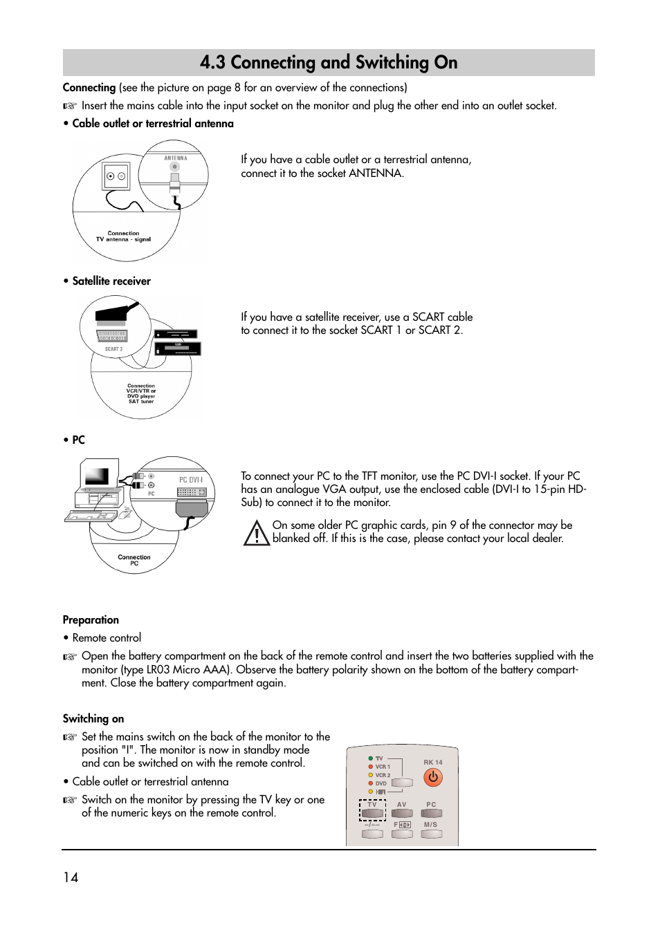 3 connecting and switching on | Metz 40 TK 81 User Manual | Page 14 / 40