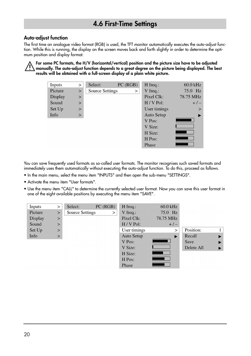 6 first-time settings | Metz 40 TK 81 User Manual | Page 20 / 40